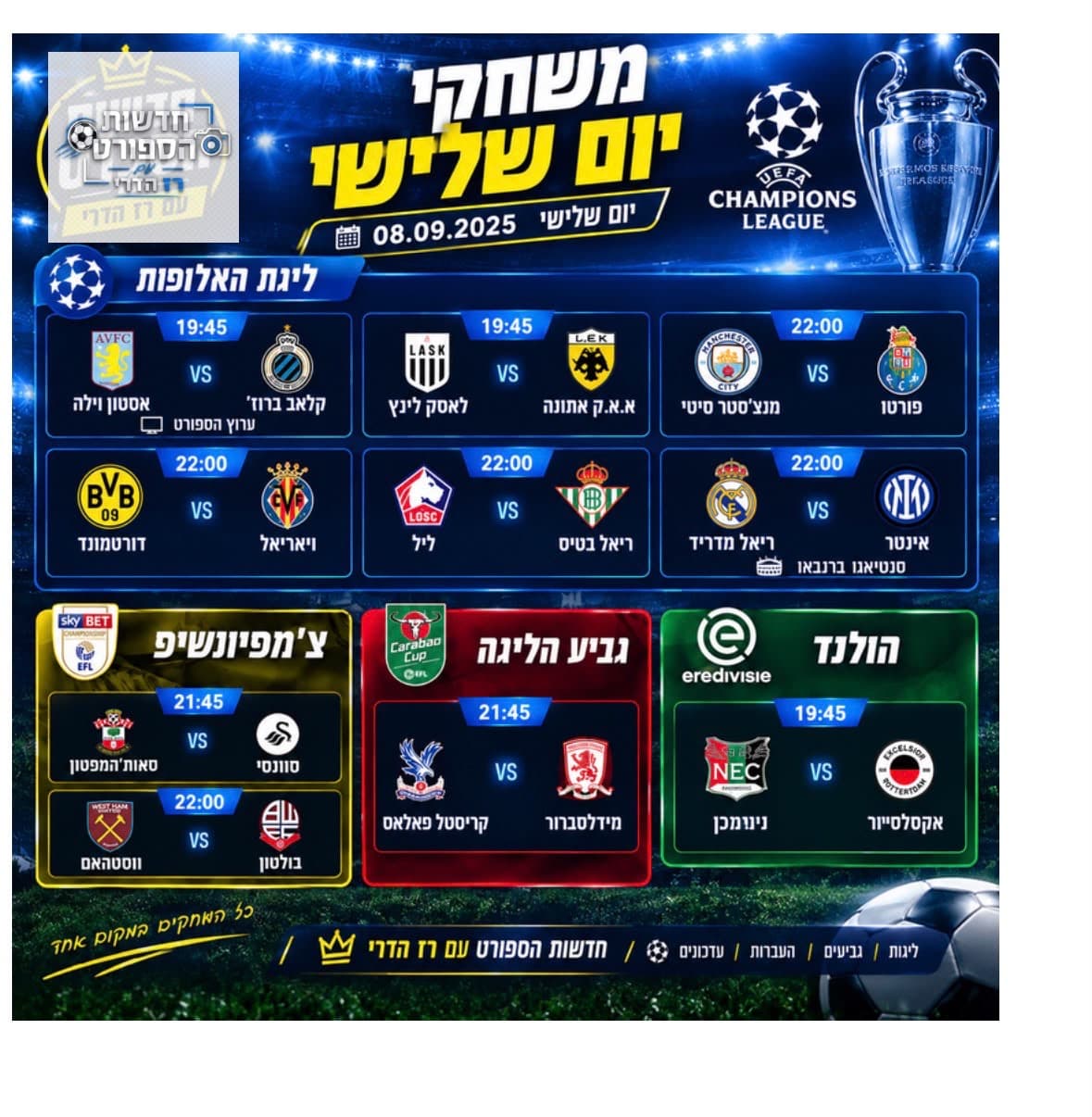 המשחקים של היום
