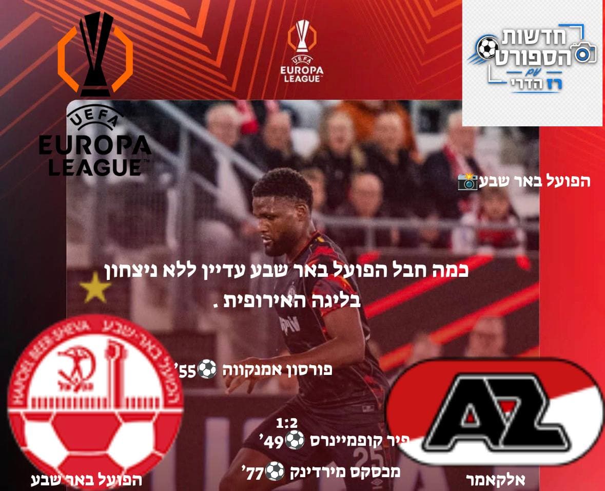 הפועל באר שבע מפסידה
